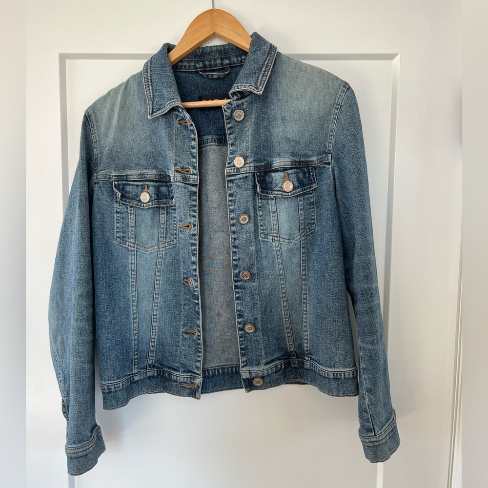 SOLD - Betty Barclay Germany Distressed Denim Jacket Women’s Small